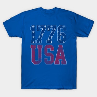 Patriotic 1776 USA America 4th of July Independence Day T-Shirt